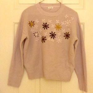 Roolee Dusty Pink Embroidered Sweater
